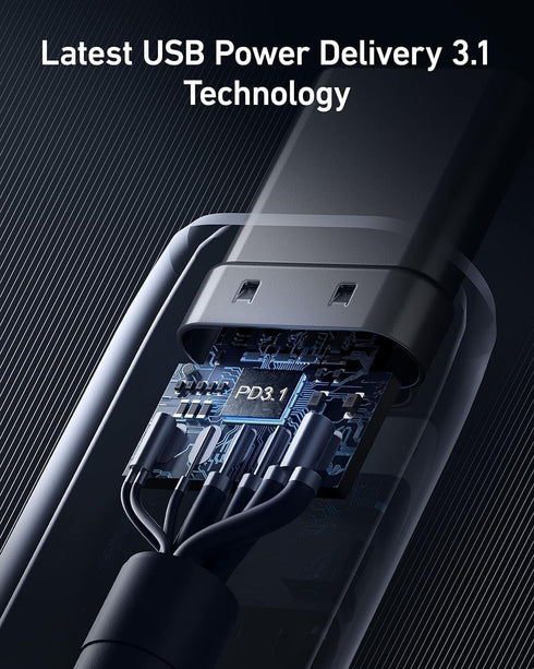 Anker 765 USB C to USB C Cable (140W 3ft Nylon), USB 2.0 Fast Charging Type C Cable for iPhone 15/15Pro/15Plus/ 15ProMax, MacBook Pro 2021, iPad P...