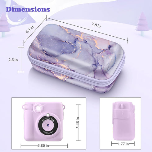 Fintie Kids Camera Case Compatible with ESOXOFFORE, MINIBEAR, Dylanto, WEEFUN and More Instant Camera for Kids Digital Video Cameras, Hard Carryin...