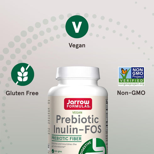 Jarrow Formulas Prebiotic Inulin FOS Prebiotic Fiber Supplement, 6.3 Oz, Prebiotics for Gut Health and Digestive Support, Approx. 47 Servings...