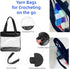 SeBUCUOO Knitting Crochet Yarn Bag Clear Plastic Tote Bags 12x6x12 Stadium Approved Clear Bag 12x12x6 Transparent for Women...