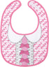 Littleforbig Cotton Waterproof Babydoll Printed Adult Bib with Adjustable Velcro Closure - Pretty in Pink Sissy Bib...