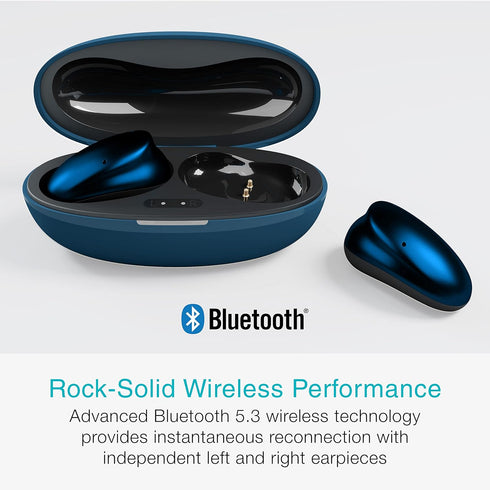 MEE audio Pebbles True Wireless Earbuds - Bluetooth 5.3 Low Profile in Ear Lightweight Headphones with Headset Microphone & Call Noise Reduction f...