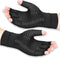 Copper Arthritis Compression Gloves Women Men Relieve Hand Pain Swelling and Carpal Tunnel Fingerless for Typing, Support for Joints, Large...