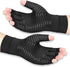 Copper Arthritis Compression Gloves Women Men Relieve Hand Pain Swelling and Carpal Tunnel Fingerless for Typing, Support for Joints, Large...