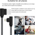 iPhone Charger 1Ft MFi Certified Short Lightning Cable Braided 90 Degree Elbow Charging Cable Compatible with iPhone 14 13 12 11 Pro X XS XR 8 Plu...