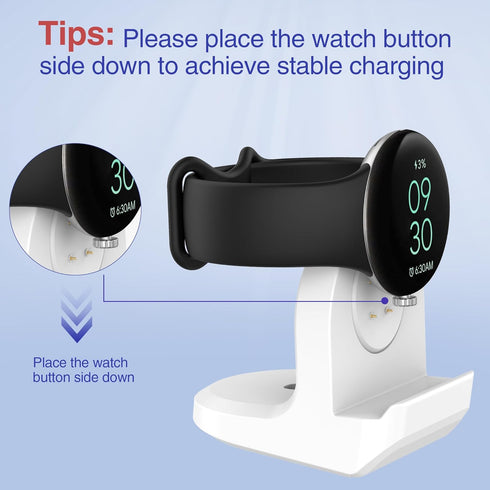 Charging Stand Compatible with Google Pixel Watch 2,Watch Charger Stand with Charging Cable for Pixel Watch 2,Magnetic Charging Station USB Type C...