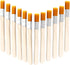 1/2 Inch Width Flat Paint Brushes Nylon Bristle with Wood Handle Painting Tool for Oil Canvas Watercolor Gesso Wall Door Cabinets Furniture Fences...