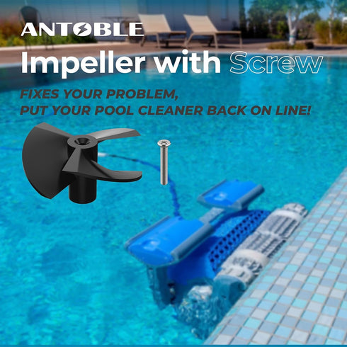 ANTOBLE 9995266-R1 Impeller with Screw for Dolphin Premier/M200/M400/M500/Nautilus/Nautilus CC/Nautilus CC Plus/DX6 Pool Cleaner, Replacement Part...