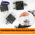 10A Manual Reset Button Circuit Breaker 2 Pack 125/250V AC 50V DC Thermal Overload Protector with Quick Connect Terminals and Waterproof Button Ca...