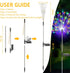 2PACK Solar Firework Lights outside150LEDs 8 Lighting Mode Sensor Light Waterproof for Garden Decoration Yard Pathway Christmas ?Halloween?Parties...