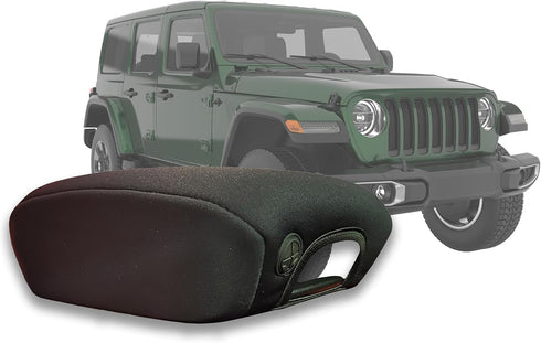 Koverz Neoprene Console Cover Armrest Pad with Keyhole Compatible with Jeep Wrangler JL JLU Gladiator JT Sahara Sport Rubicon Unlimited 2018 to Pr...