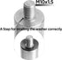 1" Post for Wood Lathe Tool Rest with 4" Total Length Including Thread, M10X1.5 Thread...