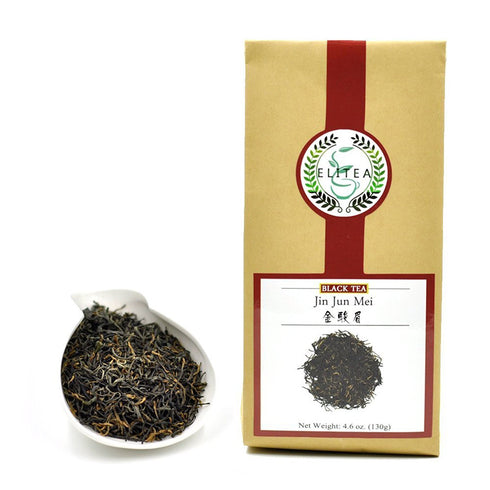 Elitea Prime Quality Black Tea Jin Jun Mei / Golden Beautiful Eyebrow Loose Leaf Teas (4.6 Ounce, 130g)...