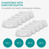 Navaris Microfibre Pads for Steam Cleaner - Set of 10 Replacement Cloths Handheld Steamer 49454 - Washable Wipes for Floor, Wall, Cleaning...