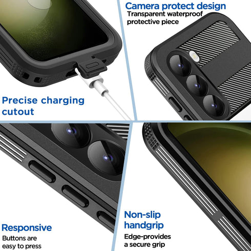 AICase Waterproof Case for Samsung Galaxy S23(6.1"),Snowproof,Dustproof and Shockproof,IP68 Certified Full Body Protection Fully Sealed Underwater...
