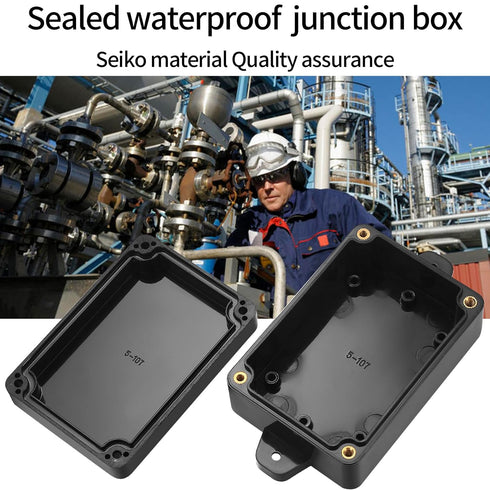 Project Box, 4pcs Junction Boxes, IP65 Waterproof Electrical Boxes, ABS Plastic Dustproof Electrical Project Case Power Junction Boxes with Fixed ...