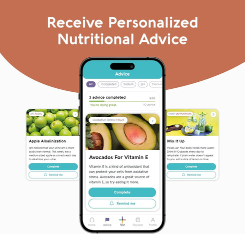 Vivoo | The #1 Urine Test Strips & Keto Strips with App | Advanced Home Tracking for Nutrition, Ketones, Hydration, pH, and More | 1 Month / 4 Tes...