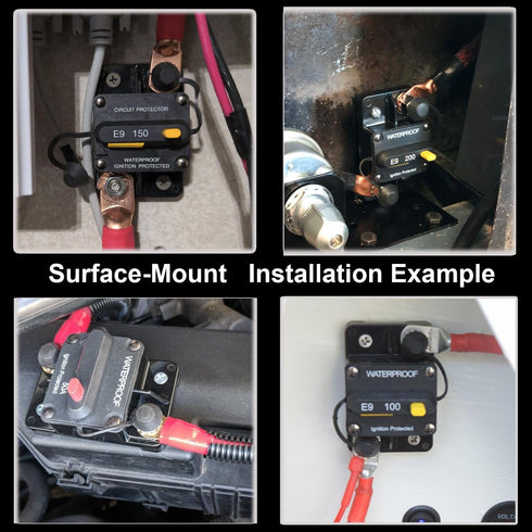 12V-72V 100A Manual Reset Circuit Breaker for RV Car Stereo Audio Electronic Solar LiFePO4 / Lithium Batteries System, Marine Boat Trolling Motor,...