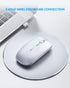 INPHIC Wireless Mouse Rechargeable, 700mAh, Slim 2.4G Silent Cordless Mouse, 1600 DPI with USB Receiver for Laptop PC Mac MacBook, Windows, Office...