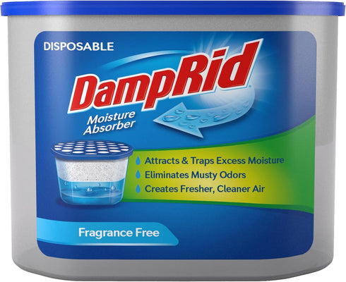 DampRid FG100 Unscented Disposable Moisture Absorber, 10.5-Ounce,White...