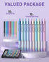 Nicpro 10 Pack Pastel Colored Gel Pens With Case & 10 Refills, Aesthetic Bible Pens Quick Dry Smooth Writing Pens Fine Point 0.5mm For Bible Study...