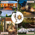 Solar Sun Wind Chimes for Outside Solar Sun Moon Star Wind Chimes Outdoor Hanging Lights Warm LED Outdoor Sun Decor Sun Gifts for Wife Mother Gran...