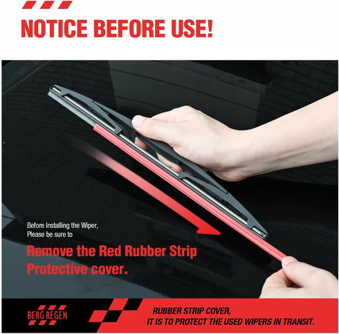 12” Rear Wiper Blade Replacement for Toyota 4Runner 2010 2011 2012 2013 2014 2015 2016 2017 2018 2019 2020 2021 2022-Single 12-L...