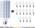 55W LED Corn Light Bulb (E39 Large Mogul Base) 5500Lm 6000K Cool White Daylight, for Metal Halide HID HPS Replacement Garage Parking Lot High Bay ...