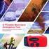 Solar Emergency Hand Crank Weather Radio, Portable Self Powered NOAA AM/FM Radios with SOS Alarm LED Flashlight 2000mAh Smart Phone USB Charger fo...