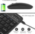Ultra-Slim Bluetooth Keyboard and Mouse Combo, Rechargeable Portable Compact Wireless Mouse Keyboard Set for PC Computer Tablet Laptop iPad Smartp...