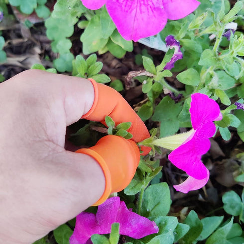 zhuohai Garden Silicone Thumb Knife, Finger Knife, Harvesting Plant Knife,Plants Picking Trim Tools and Also be Your Good Help in Kitchen (L)...