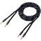 14AWG Speaker Wire Cable (3 Feet), 1 Pack Premium Heavy Duty Braided Speaker Cable Dual Gold Plated Banana Plug Tips in-Wall CL2, Oxygen-Free Copp...