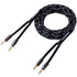 14AWG Speaker Wire Cable (6 Feet), 1 Pack Premium Heavy Duty Braided Speaker Cable Dual Gold Plated Banana Plug Tips in-Wall CL2, Oxygen-Free Copp...