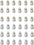 50 Pcs Faux Pearl Beads with Rhinestone Hole Gold Vintage Gold Silver Elegant Kits for Dangle Earrings Necklace Bracelet DIY Jewelry Making Access...