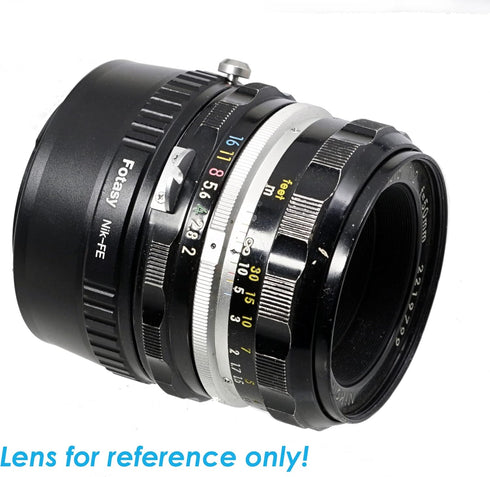 Fotasy Manual F Mount Lens to E-Mount Adapter, NK E Mount Adapter, Compatible with Nikon F Lens Sony a7 a7R a7s II III IV a9 a7c Alpha 1 a6600 a65...