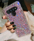 Case for LG Stylo 6 Case Glitter, Pink Glitter Sparkly Shiny Bling Sparkle Cute Cover, Anti-Scratch Soft TPU Slim Fit Shockproof Protective Phone ...