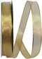 Reliant Ribbon Mesh Classic Wired Edge Ribbon, 5/8 Inch X 25 Yards, Gold...