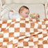 Checkered Baby Blanket Fleece Baby Blankets neutral for Boys Girls, Super Soft Warm Lightweight Infant Toddler Newborn Receiving Blankets for Crib...