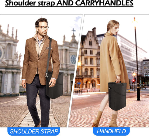 4 Bottle Wine Cooler Bag, Leakproof Insulated Padded Wine Gift Tote Carrier with Handle and Adjustable Shoulder Strap, for Travel, Wine Tasting, P...
