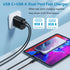 20W USB C Fast Charger+Quick Fast Charger 3.0 Wall Charger, Bangfun 5 Pack Dual Port PD Fast Charging Block Power Adapter Compatible iPhone 16/15/...