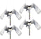 Owls to Keep Birds Away: 4Pcs Fake Owls with Reflective Tape for Garden Patio, Bird Scare Reflective Hanging Decoration to Keep Birds Pigeon Woodp...