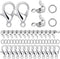 1250 Pieces Jewelry Making Accessories Set Includes 800 Pieces Open Jump Ring Connectors 300 Pieces Bead Tips Knot Covers and 150 Pieces Lobster C...