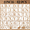 4 Inch Letter Stencils Numbers Craft Stencils, 42 Pcs Reusable Plastic Alphabet Drawing Templates for Painting on Wood, Wall, Fabric, Rock, Signag...