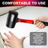 8oz Rubber Mallet Hammer, Fiberglass Handle, Rubber Mallet for Flooring, Tent Stakes, Woodworking, Camping, Soft Blow Tasks without Damage...