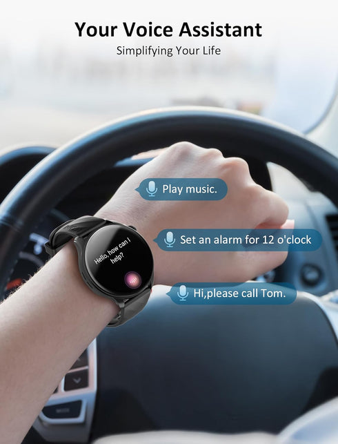 Kumi Smart Watch for Men, 1.43'' AMOLED Smartwatch, 24h Heart Rate Monitor, Sleep Monitor, 100+ Sport Modes, IP68 Waterproof Activity Tracker and ...