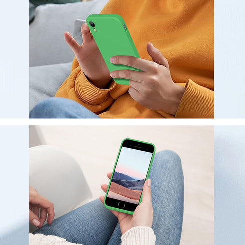 for iPhone SE Case 3rd and 2nd gen, iPhone 8 Case/iPhone 7 Case Liquid Silicone,Full Body Protective,Soft Shockproof Anti Scratch Case for iPhone ...