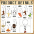Panelee 72 Pcs Western Cowboy Keychain Bulk Silicone Horse Boot Cowboy Hat Western Themed Party Keychain for Christmas Holiday Birthday Gifts...