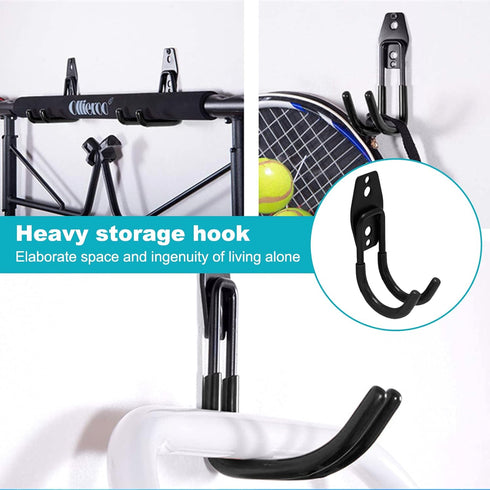 Eagles Garage Hooks, Heavy Duty Tool Hangers for Garage Wall Utility Wall Mount Garage Hooks and Hangers with Anti-Slip Coating Organizing Ladder,...