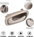 FAERSI 4Pcs Inside Interior Door Handle Front Rear Driver & Passenger Side Replacements for Toyota Corolla Prizm Manual Lock Beige/Tan 1998 1999 2...