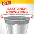 Glad Trash Bags, Medium Drawstring Garbage Bags with Clorox, 8 Gallon, Lemon Fresh Bleach Scent, 26 Count...